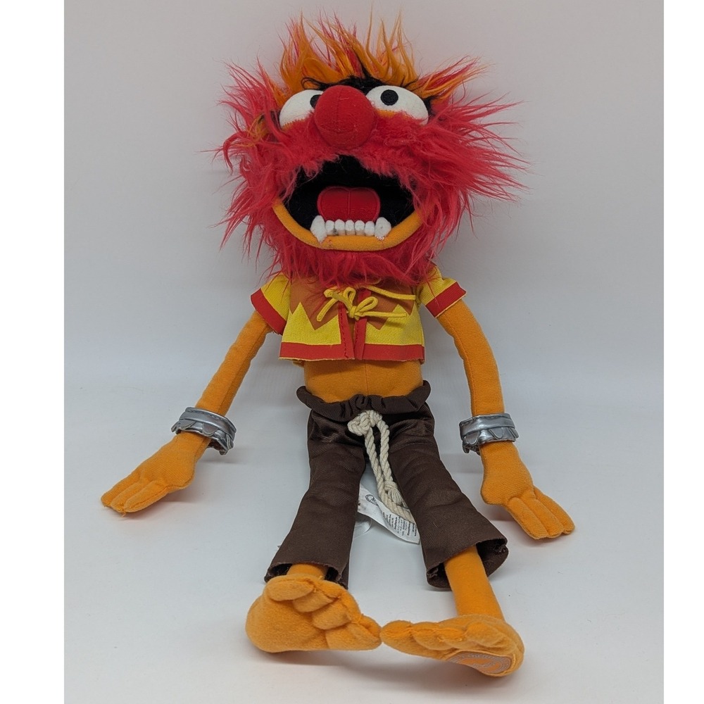 Disney Store Animal Plush Muppets Most Wanted 16" Handcuffs Drummer Stuffed Toy